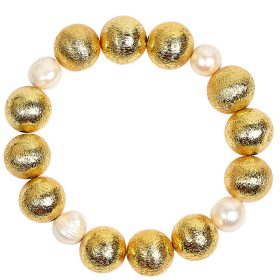 Georgia Beaded Bracelet - 14mm and Freshwater Pearl