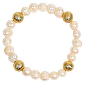 Georgia Beaded Bracelet - Freshwater Pearl and 10mm