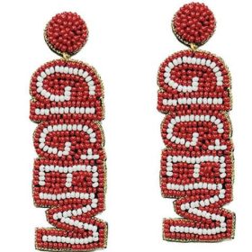GIG EM - Aggies - Fabric Backed Earrings