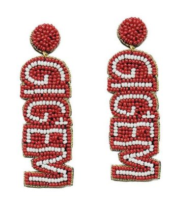 GIG EM - Aggies - Fabric Backed Earrings