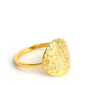 Golden Ripple Ring - 18k Gold Plated - Jess Fay Collection