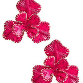 Kaia - Raffia Flower Earring