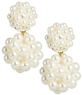 Kate Cluster Pearl Large Statement - Earrings - Belle of  the Ball