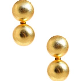 Large Belle Stud - Brushed Gold - Belle of the Ball