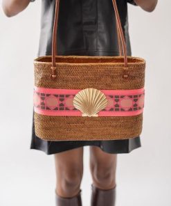 Large Charlotte - Shocking Pink/Pink Shanghai Layer with XL Scallop