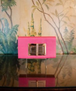 Lillian Clutch - Pink Faille