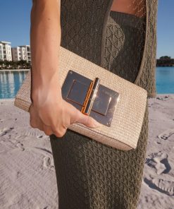 Lillian Straw Clutch - Jess Fay Collection
