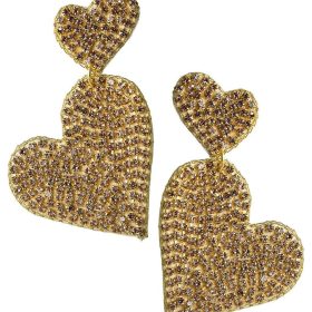 Lulu Beaded Heart Earring