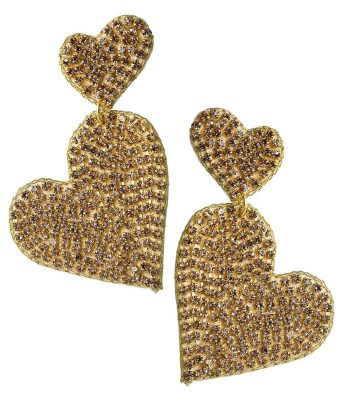 Lulu Beaded Heart Earring