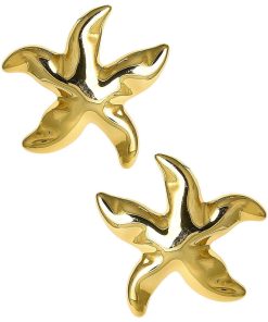 Marina Starfish Stud Earring - 18k Gold Plated