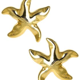 Marina Starfish Stud Earring - 18k Gold Plated