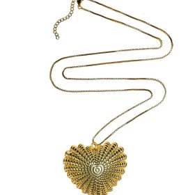 Patti Lynn Gold Heart Charm Necklace - Teggy French x Lisi Lerch Collection - 18k Gold Plated