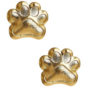 Paw Print Stud - Gold Earring