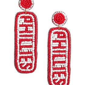 Phillies Drop  - Fabric Backed Earrings