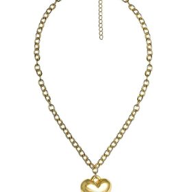 Sienna - Puffy Heart Necklace - 18k Gold Plated