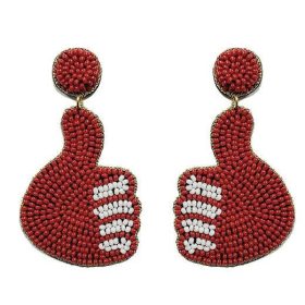 Thumbs UP - Aggies - Fabric Backed Earrings