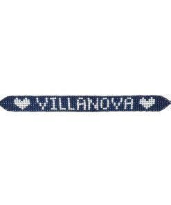 Villanova - Navy - Flat Adjustable Beaded Bracelet