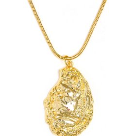 Oyster Pendant - Snake Chain - 18k Plated Necklace