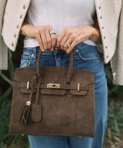 Margo -  Faux Suede Handbag