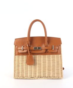 Margo Camel -  Wicker Handbag