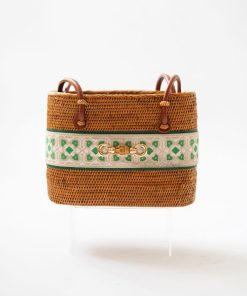 Medium Charlotte - Hunter/Kerry Layer with Bamboo Toggle