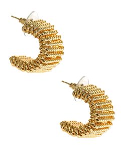 Piper - Statement Hoop - 18k Gold Plated