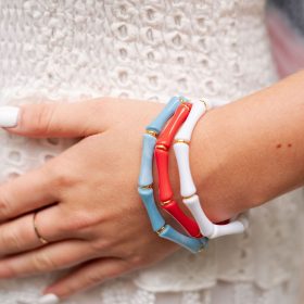 Red, White and Blue Bracelet Stack