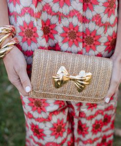 Ruby  - Gold Fabric - Charms