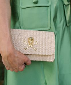 Ruby Straw Clutch