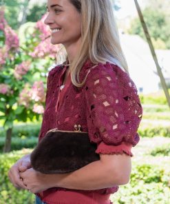 Sarah Faux Fur Clutch