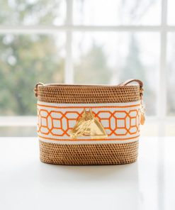 Small Charlotte - Orange Octagon Band - Horsehead