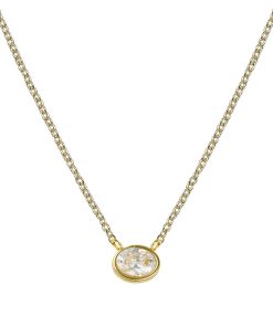 Small Oval Bezel Necklace