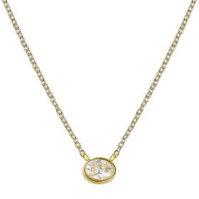 Small Oval Bezel Necklace