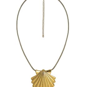 Sophie Scallop Shell Necklace - 18k Gold Plated - Teggy French Collection