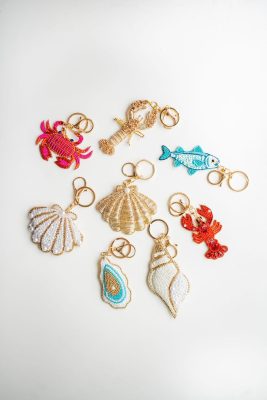 Spring Hand Beaded  - Key Chain - Bag Charm