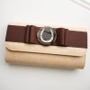 Straw Avery - Chocolate Flat Bow- Tort Circle/Horseshoe
