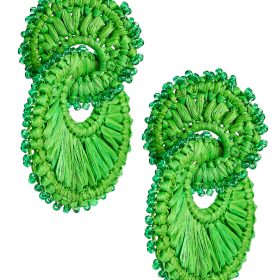 Tara Raffia Earring- Double Ring