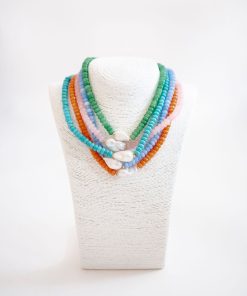 Susie- Quartz Beaded Necklace with freshwater Pearl