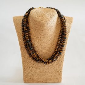 Tiger Eye Beaded Necklace