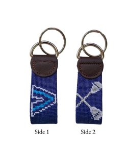 Villanova Lacrosse Needlepoint Key Chain