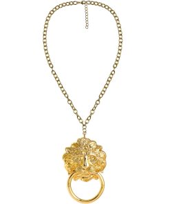 Vivi - Statement Doorknocker Statement Necklaces - 18k Plated Gold