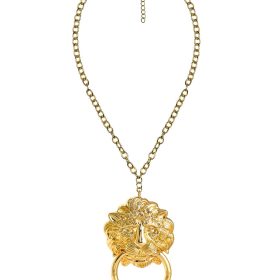 Vivi - Statement Doorknocker Statement Necklaces - 18k Plated Gold