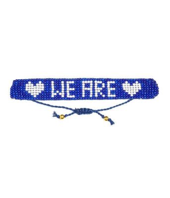 We Are - Flat Adjustable Beaded Bracelet